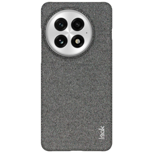 For OnePlus 13 imak Ruiyi Series Cloth Texture PU + PC Phone Case(Dark Grey) - OnePlus Cases by imak | Online Shopping UK | buy2fix