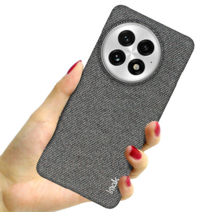 For OnePlus 13 imak Ruiyi Series Cloth Texture PU + PC Phone Case(Dark Grey) - OnePlus Cases by imak | Online Shopping UK | buy2fix