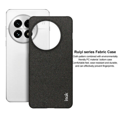 For OnePlus 13 imak Ruiyi Series Cloth Texture PU + PC Phone Case(Dark Grey) - OnePlus Cases by imak | Online Shopping UK | buy2fix