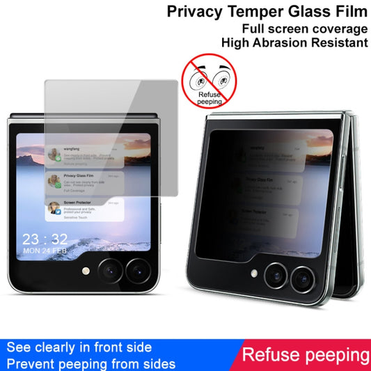 For Samsung Galaxy Z Flip6 / Flip7 FE imak HD Full Screen Anti-spy Tempered Glass Protective Film External Screen Version - Galaxy Z Flip6 5G Cases by imak | Online Shopping UK | buy2fix
