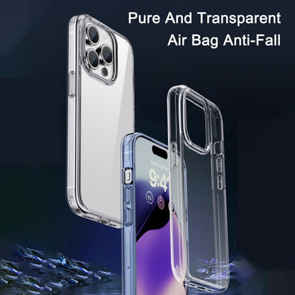 For iPhone 15 iPAKY Hanguang Series Transparent TPU+PC Phone Case(Transparent) - iPhone 15 Cases by iPAKY | Online Shopping UK | buy2fix