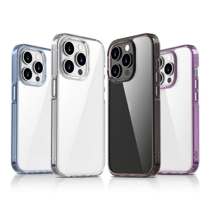 For iPhone 15 iPAKY Aurora Series Shockproof PC + TPU Protective Phone Case(Transparent Black) - iPhone 15 Cases by iPAKY | Online Shopping UK | buy2fix