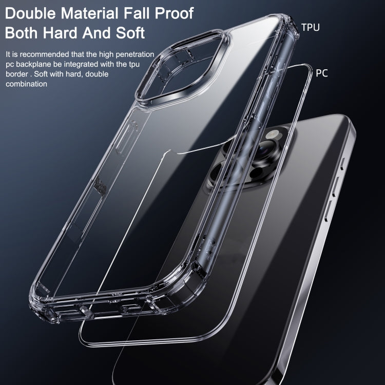 For iPhone 16 Plus iPAKY Crystal Clear Series Shockproof PC + TPU Protective Phone Case(Transparent) - iPhone 16 Plus Cases by iPAKY | Online Shopping UK | buy2fix