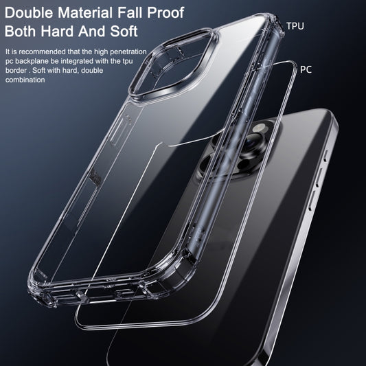 For iPhone 16 Plus iPAKY Crystal Clear Series Shockproof PC + TPU Protective Phone Case(Transparent) - iPhone 16 Plus Cases by iPAKY | Online Shopping UK | buy2fix