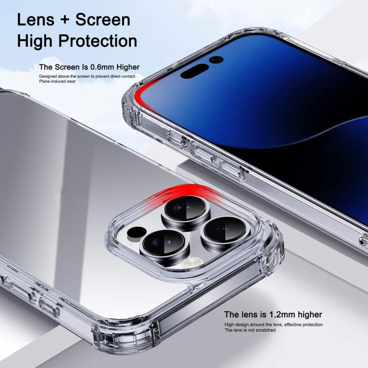 For iPhone 16 Plus iPAKY Crystal Clear Series Shockproof PC + TPU Protective Phone Case(Transparent) - iPhone 16 Plus Cases by iPAKY | Online Shopping UK | buy2fix