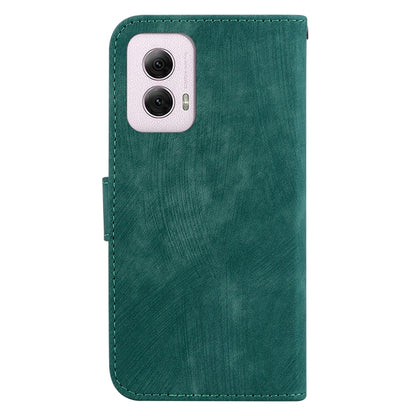 For Motorola Moto G Power 5G 2024 Little Tiger Embossed Leather Phone Case(Green) by buy2fix