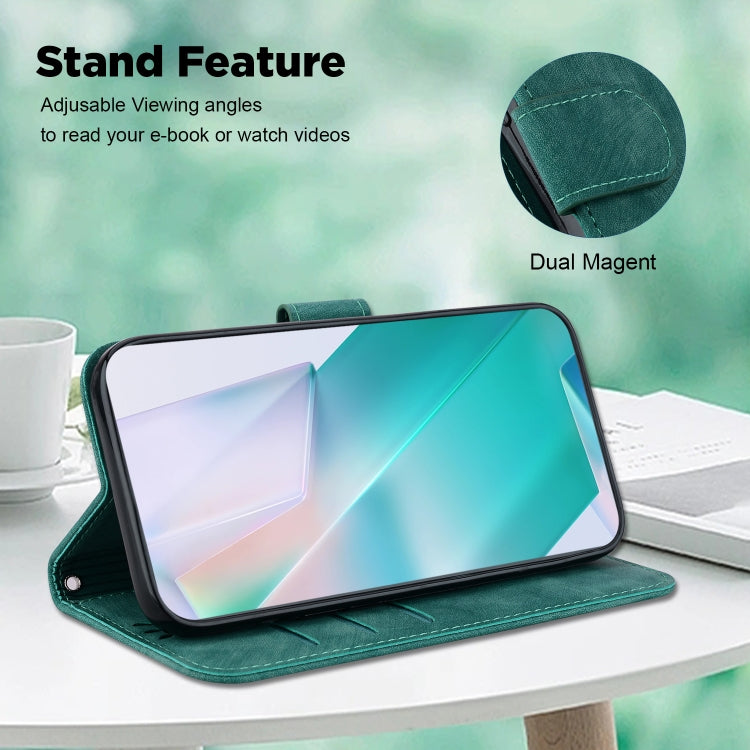 For Motorola Moto G Power 5G 2024 Little Tiger Embossed Leather Phone Case(Green) by buy2fix