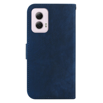 For Motorola Moto G Power 5G 2024 Little Tiger Embossed Leather Phone Case(Dark Blue) by buy2fix