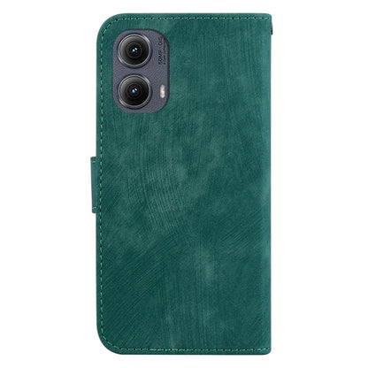 For Motorola Edge 2024 Little Tiger Embossed Leather Phone Case(Green) by buy2fix