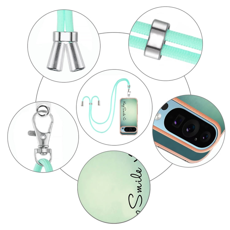 For Google Pixel 9 / 9 Pro Electroplating Dual-side IMD Phone Case with Lanyard(Smile) by buy2fix