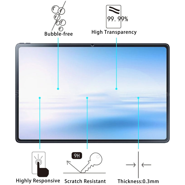 For NEC LAVIE Tab T12 T1295 9H 0.3mm Explosion-proof Tempered Glass Film - Others by buy2fix | Online Shopping UK | buy2fix