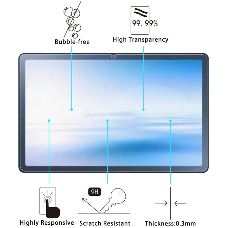 For NEC LAVIE Tab T10 T1075 10.61 9H 0.3mm Explosion-proof Tempered Glass Film - Others by buy2fix | Online Shopping UK | buy2fix