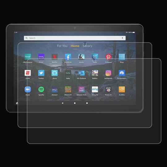 For Amazon Fire HD10 2023 / 2021 2pcs 9H 0.3mm Explosion-proof Tempered Glass Film