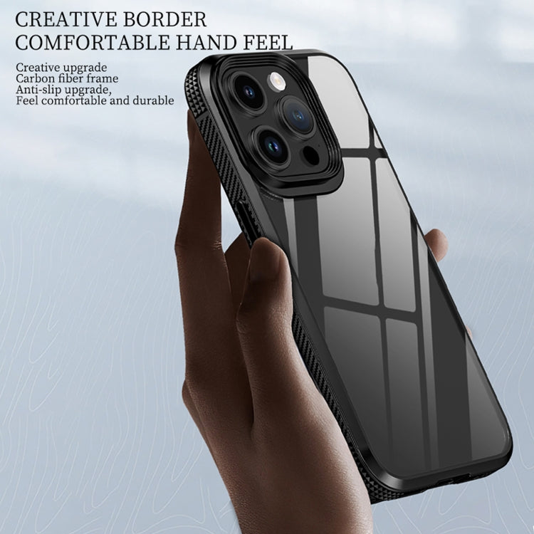 For iPhone 15 iPAKY MG Series Transparent PC+TPU Phone Case(Purple) - iPhone 15 Cases by iPAKY | Online Shopping UK | buy2fix