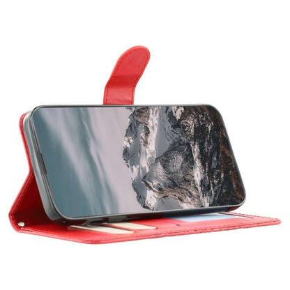 For iPhone Air Sun Mandala Embossing Leather Phone Case(Red) - iPhone Air Cases by buy2fix | Online Shopping UK | buy2fix