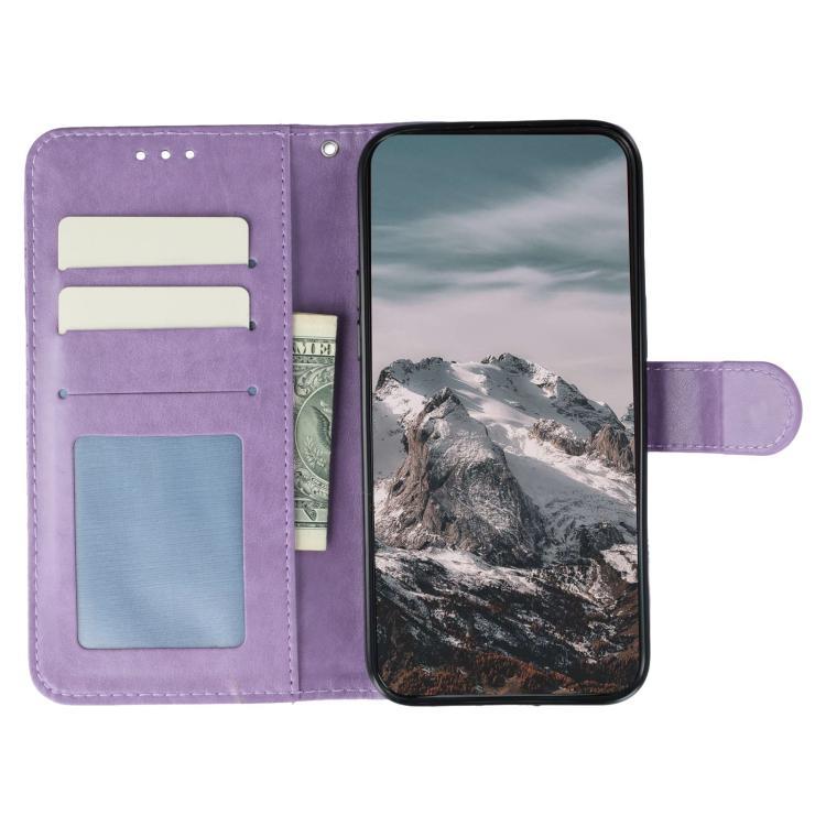 For iPhone Air Sun Mandala Embossing Leather Phone Case(Purple) - iPhone Air Cases by buy2fix | Online Shopping UK | buy2fix