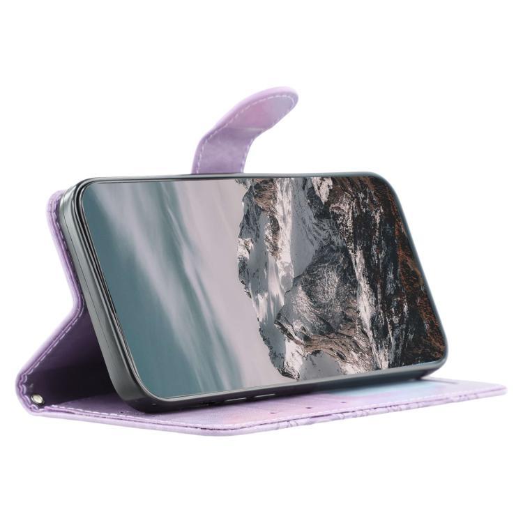 For iPhone Air Sun Mandala Embossing Leather Phone Case(Purple) - iPhone Air Cases by buy2fix | Online Shopping UK | buy2fix