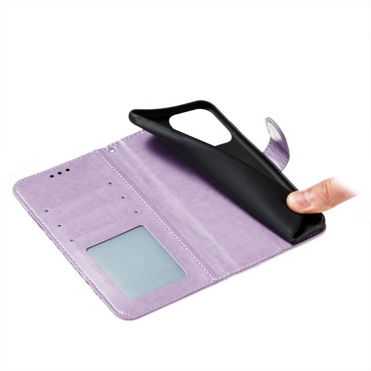 For iPhone Air Sun Mandala Embossing Leather Phone Case(Purple) - iPhone Air Cases by buy2fix | Online Shopping UK | buy2fix