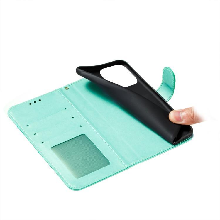 For iPhone Air Sun Mandala Embossing Leather Phone Case(Green) - iPhone Air Cases by buy2fix | Online Shopping UK | buy2fix