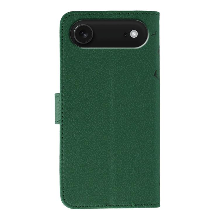 For iPhone Air Feather Pattern Litchi Texture Leather Phone Case(Green) - iPhone Air Cases by buy2fix | Online Shopping UK | buy2fix