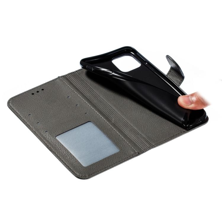 For iPhone Air Feather Pattern Litchi Texture Leather Phone Case(Gray) - iPhone Air Cases by buy2fix | Online Shopping UK | buy2fix