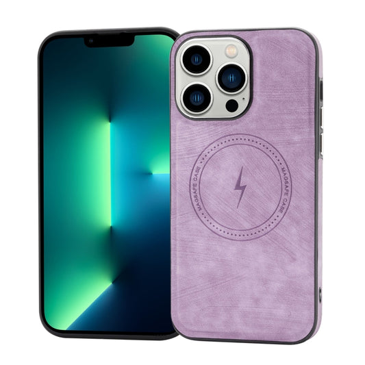 For iPhone 13 Pro Max Side PU Hybrid TPU Magsafe Phone Case(Light Purple) - iPhone 13 Pro Max Cases by buy2fix | Online Shopping UK | buy2fix