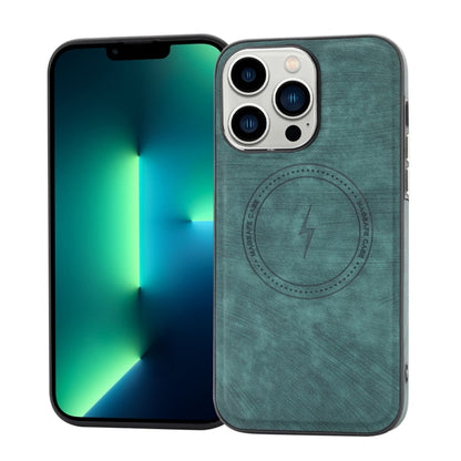 For iPhone 13 Pro Max Side PU Hybrid TPU Magsafe Phone Case(Green) - iPhone 13 Pro Max Cases by buy2fix | Online Shopping UK | buy2fix