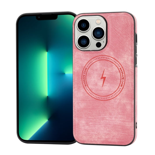 For iPhone 13 Pro Side PU Hybrid TPU Magsafe Phone Case(Pink) - iPhone 13 Pro Cases by buy2fix | Online Shopping UK | buy2fix