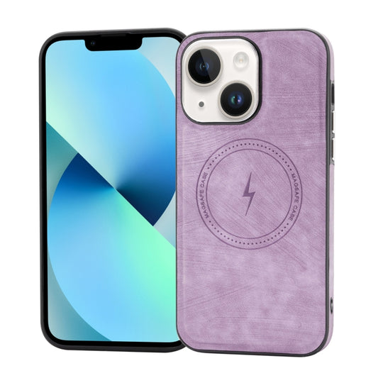 For iPhone 13 Side PU Hybrid TPU Magsafe Phone Case(Light Purple) - iPhone 13 Cases by buy2fix | Online Shopping UK | buy2fix