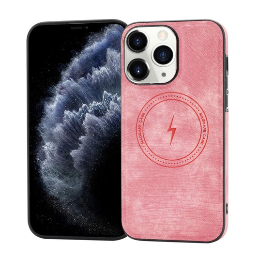 For iPhone 11 Pro Side PU Hybrid TPU Magsafe Phone Case(Pink) - iPhone 11 Pro Cases by buy2fix | Online Shopping UK | buy2fix