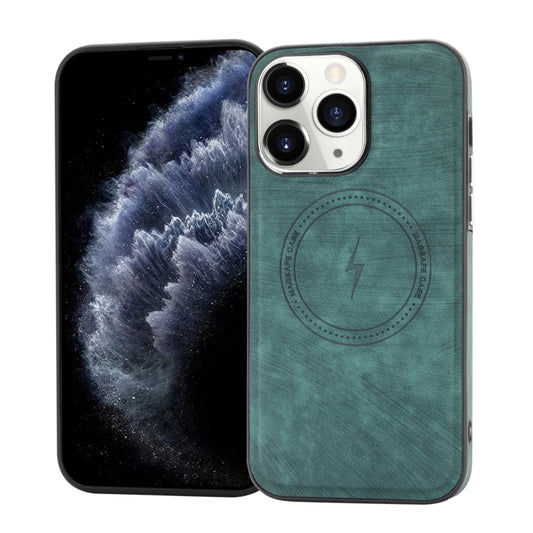 For iPhone 11 Pro Side PU Hybrid TPU Magsafe Phone Case(Green) - iPhone 11 Pro Cases by buy2fix | Online Shopping UK | buy2fix