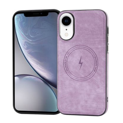 For iPhone XR Side PU Hybrid TPU Magsafe Phone Case(Light Purple) - More iPhone Cases by buy2fix | Online Shopping UK | buy2fix