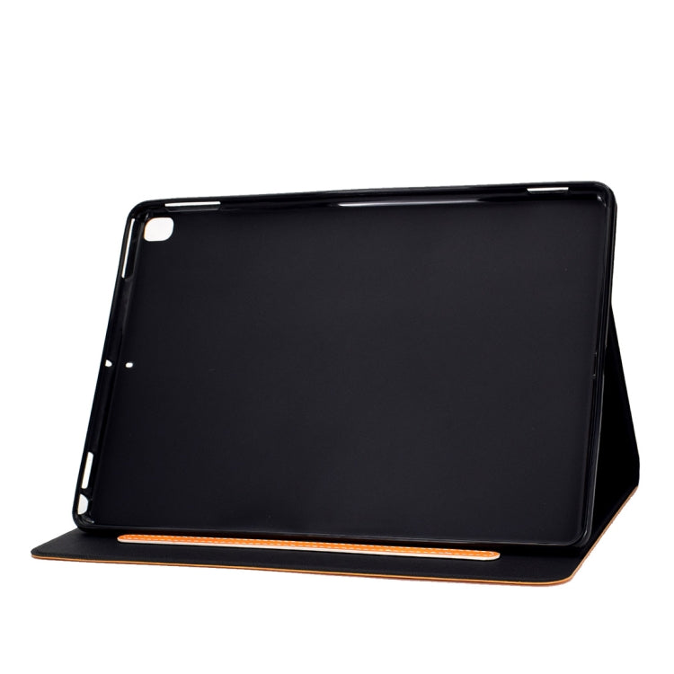 For iPad 10.2 / Air (2019) / Pro 10.5 Cowhide Texture Horizontal Flip Leather Case with Holder & Card Slots & Sleep / Wake-up Function(Khaki) - iPad 10.2 Cases by buy2fix | Online Shopping UK | buy2fix