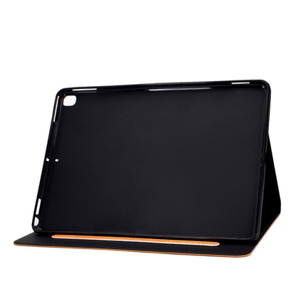For iPad 10.2 / Air (2019) / Pro 10.5 Cowhide Texture Horizontal Flip Leather Case with Holder & Card Slots & Sleep / Wake-up Function(Khaki) - iPad 10.2 Cases by buy2fix | Online Shopping UK | buy2fix