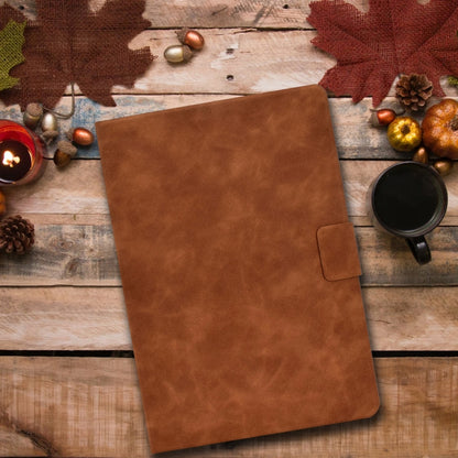For iPad Air 2 / Air / 9.7 (2018) & (2017) Cowhide Texture Horizontal Flip Leather Case with Holder & Card Slots & Sleep / Wake-up Function(Brown) - iPad 9.7 (2018) & (2017) Cases by buy2fix | Online Shopping UK | buy2fix