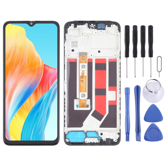 For OPPO A18 4G OEM LCD Screen Digitizer Full Assembly with Frame