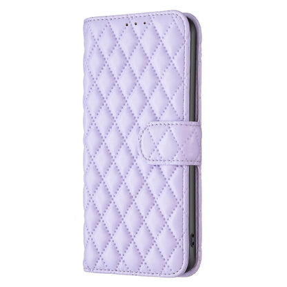 For Motorola Edge 40 Neo Diamond Lattice Wallet Flip Leather Phone Case(Purple) by buy2fix