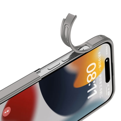 For iPhone 15 Pro Armor Frosted Phone Case(Grey) - iPhone 15 Pro Cases by buy2fix | Online Shopping UK | buy2fix