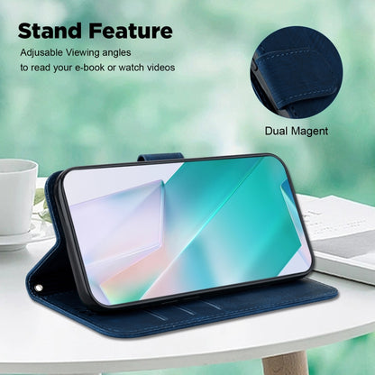 For Google Pixel 9 Pro Little Tiger Embossed Leather Phone Case(Dark Blue) by buy2fix