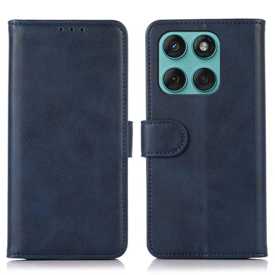 For Motorola Edge 60 Fusion Cow Texture Leather Phone Case(Blue)