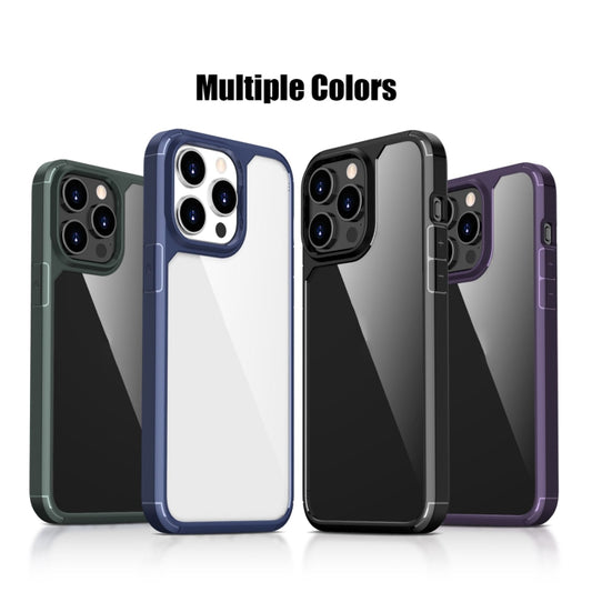 For iPhone 15 Pro iPAKY YJ Series Transparent PC+TPU Phone Case(Blue) - iPhone 15 Pro Cases by iPAKY | Online Shopping UK | buy2fix