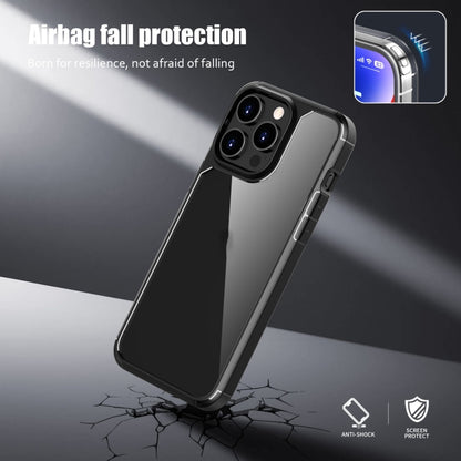 For iPhone 15 Pro iPAKY YJ Series Transparent PC+TPU Phone Case(Blue) - iPhone 15 Pro Cases by iPAKY | Online Shopping UK | buy2fix