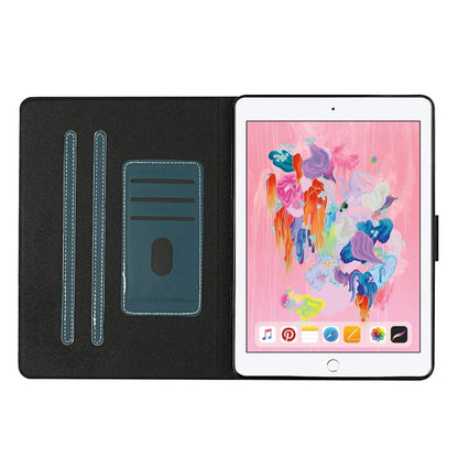 For iPad 9.7 (2017/2018) & Air 2 & Air Solid Color Horizontal Flip Leather Case with Card Slots & Holder & Sleep / Wake-up Function(Dark Green) - iPad 9.7 (2018) & (2017) Cases by buy2fix | Online Shopping UK | buy2fix
