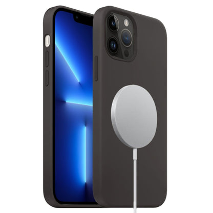 For iPhone 13 Pro Liquid Silicone Full Coverage MagSafe Phone Case(Black) - iPhone 13 Pro Cases by buy2fix | Online Shopping UK | buy2fix