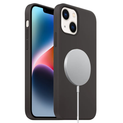 For iPhone 15 Liquid Silicone Full Coverage MagSafe Phone Case(Black) - iPhone 15 Cases by buy2fix | Online Shopping UK | buy2fix