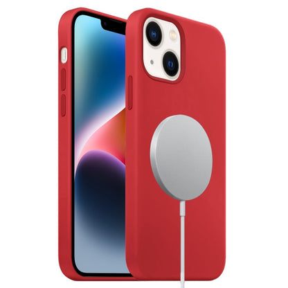 For iPhone 15 Liquid Silicone Full Coverage MagSafe Phone Case(Red) - iPhone 15 Cases by buy2fix | Online Shopping UK | buy2fix