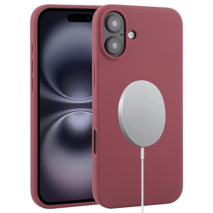 For iPhone 16 Plus Liquid Silicone Full Coverage MagSafe Phone Case(Wine Red) - iPhone 16 Plus Cases by buy2fix | Online Shopping UK | buy2fix
