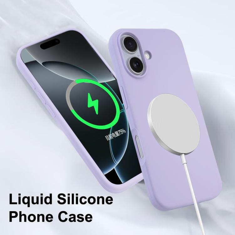 For iPhone 16 Pro Liquid Silicone Full Coverage MagSafe Phone Case(Black) by buy2fix
