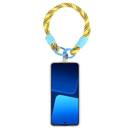 Dopamine Color Double Buckle Twist Rope Short Lanyard(Yellow Black) - Lanyards & Wrist Straps by buy2fix | Online Shopping UK | buy2fix