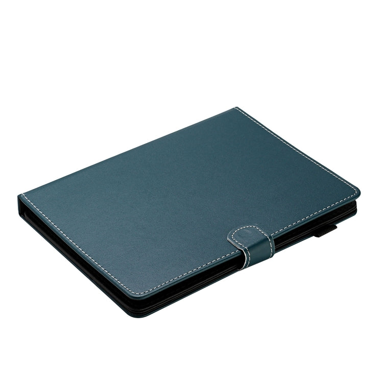 For 7 inch Universal Solid Color Horizontal Flip Leather Case with Card Slots & Holder & Pen Slot(Dark Green) - 7 inch by buy2fix | Online Shopping UK | buy2fix